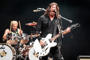MANCHESTER, TENNESSEE - JUNE 18: (L-R)  Josh Freese and Dave Grohl of Foo Fighters perform duing 2023 Bonnaroo Music & Arts Festival on June 18, 2023 in Manchester, Tennessee. (Photo by Erika Goldring/Getty Images)