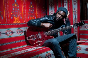 LONDON, UNITED KINGDOM - JULY 13: American blues guitarist and vocalist Gary Clark Jr., photographed during a portrait shoot for Guitarist Magazine/Future via Getty Images, July 13, 2012. (Photo by Rob Monk/Guitarist Magazine/Future via Getty Images)