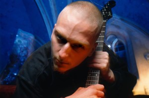 NEW YORK - OCTOBER 28:  Justin Broadrick on the set of Godflesh's video production for “Crush My Soul” at the Angel Orensanz Foundation on October 28, 1994 in New York City, New York.  (Photo by Karjean Levine/Getty Images)
