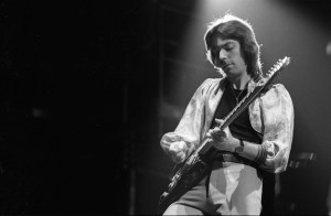 NEW YORK - FEBRUARY 23: Steve Hackett from Genesis performs live on stage at Madison Square Garden in New York on February 23 1977 (Photo by Richard E. Aaron/Redferns)