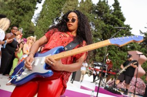 CANNES, FRANCE - JUNE 19: H.E.R. performs at Spotify's intimate evening of music and culture during Cannes Lions 2023 at Villa Golda on June 19, 2023 in Cannes, France. (Photo by David M. Benett/Getty Images for Spotify)